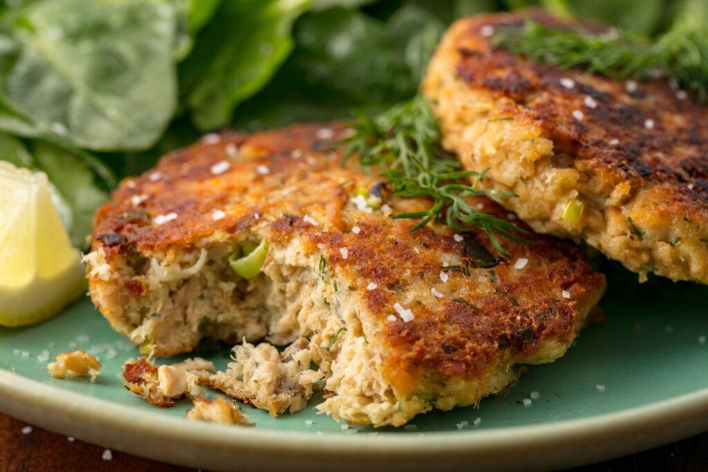 Salmon Burger Patties » Purwa's Kitchen