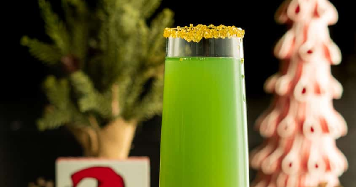 Grinch Mimosa Recipe - Cocktail